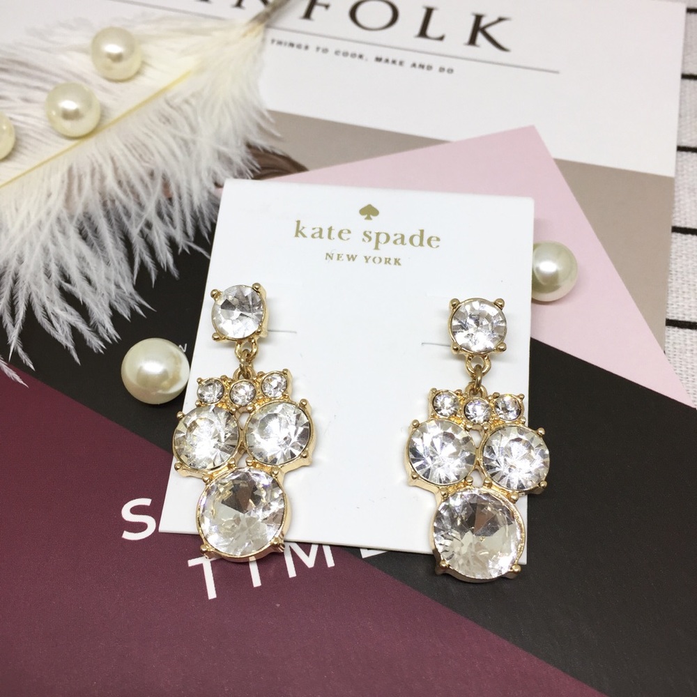Kate Spade ♠️ Diamond Drop Earrings - Picture 2 of 7